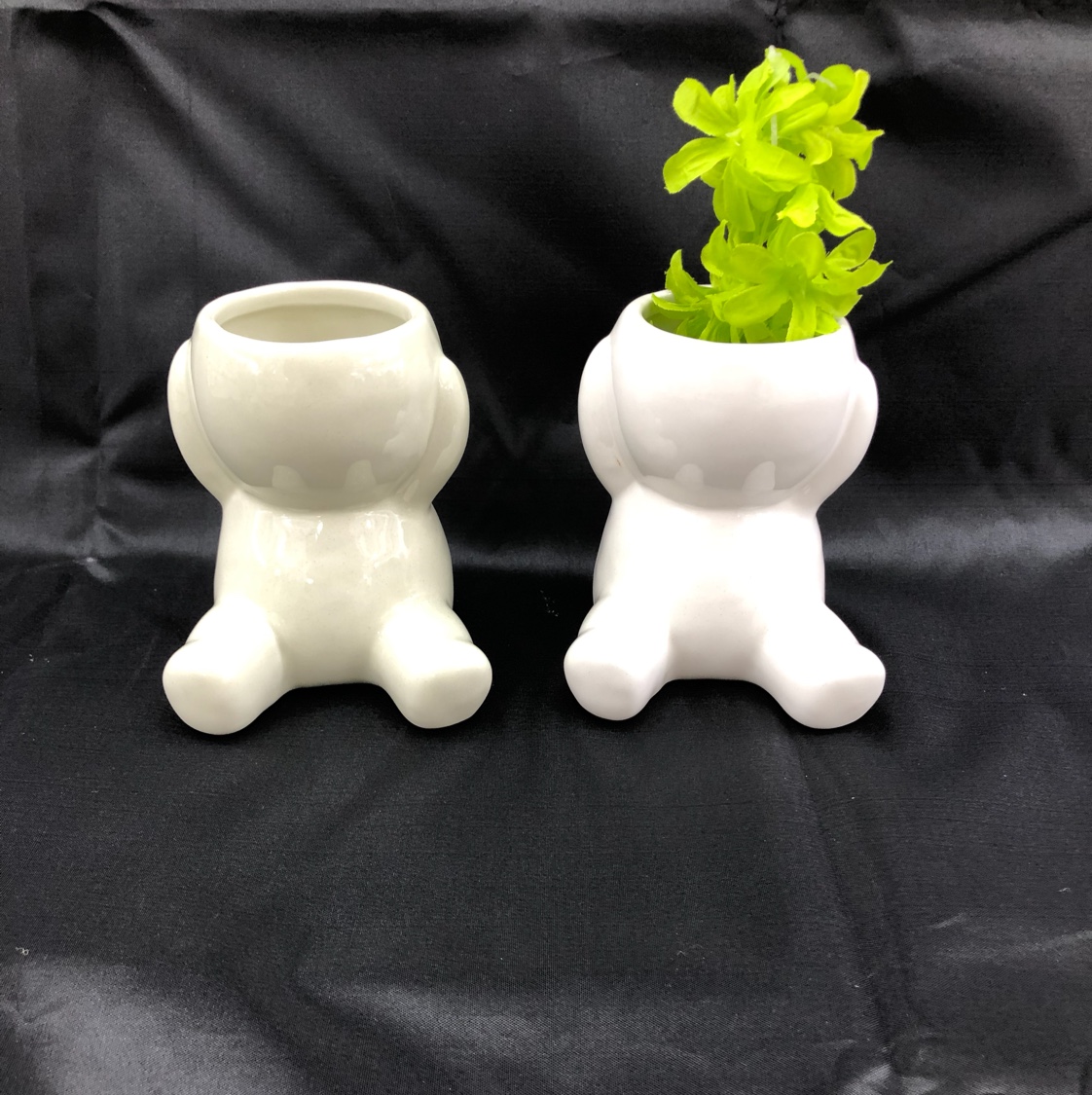 草头娃娃/种植小白人/办公室微景观白底实物图