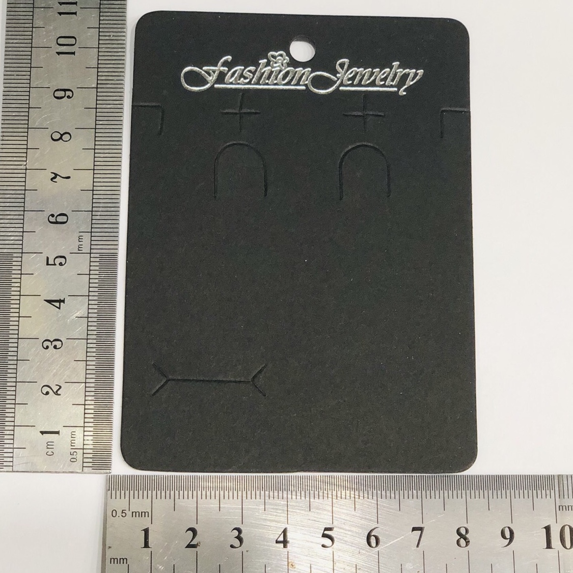 Factory direct sales of paper card accessories packaging, customized black set card 8*11 details Picture