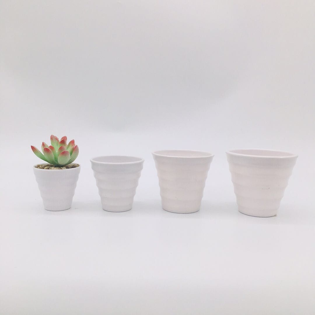 Factory direct plastic flowerpot Y24 melamine flowerpot Plastic flowerpot imitation porcelain flowerpot