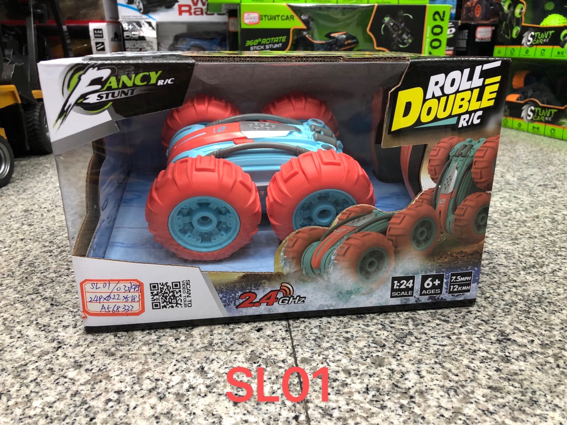 Amphibious stunt car remote control car with skip