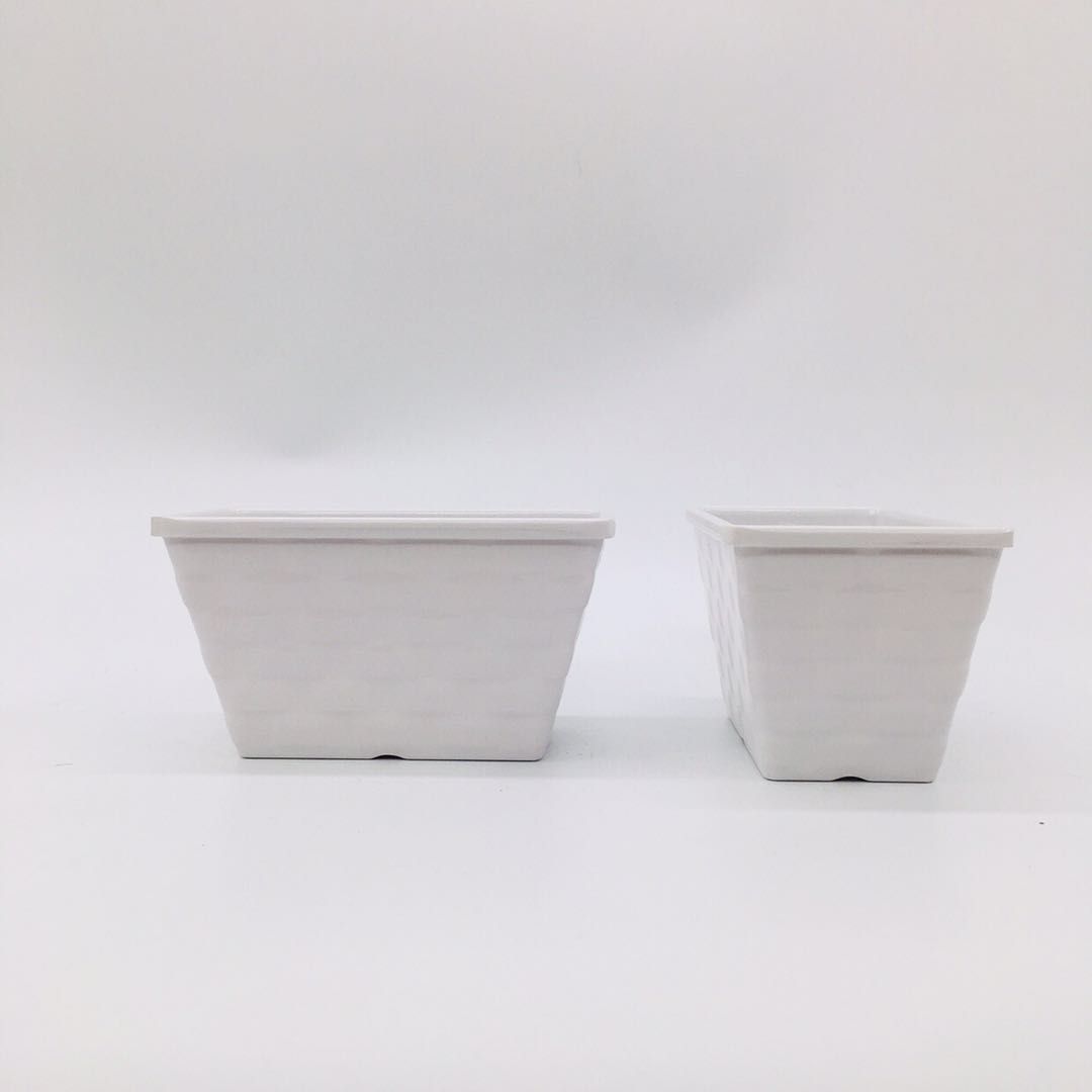 Factory direct plastic flowerpot F307 melamine flowerpot Plastic flowerpot imitation porcelain flowerpot
