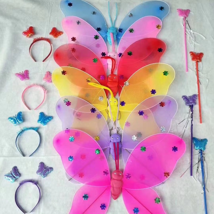 义乌宏彦玩具批发儿童天使翅膀节日舞蹈活动幼儿园礼品赠送学校夜市景点地摊热卖