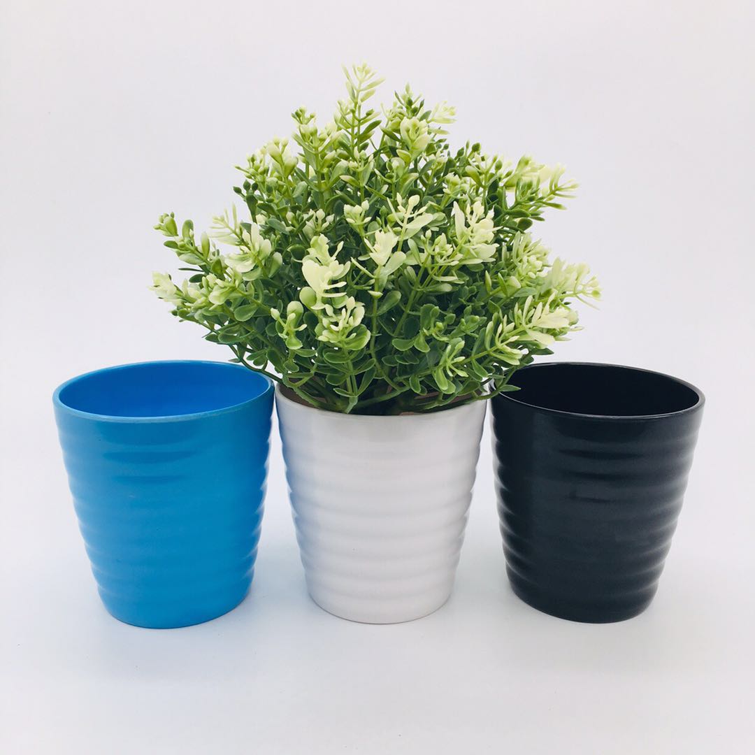 Factory direct sales of plastic flower POTS Y35 melamine flower POTS, plastic flower POTS and imitation porcelain flower POTS detail image 4