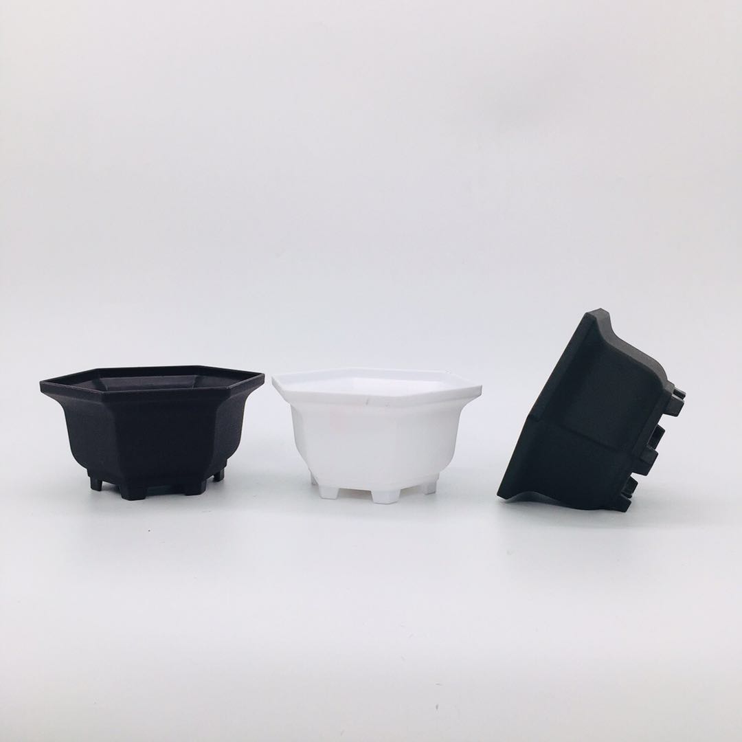 Factory direct sales of plastic flower POTS P007 plastic flower POTS, imitation porcelain flower POTS detail image 4
