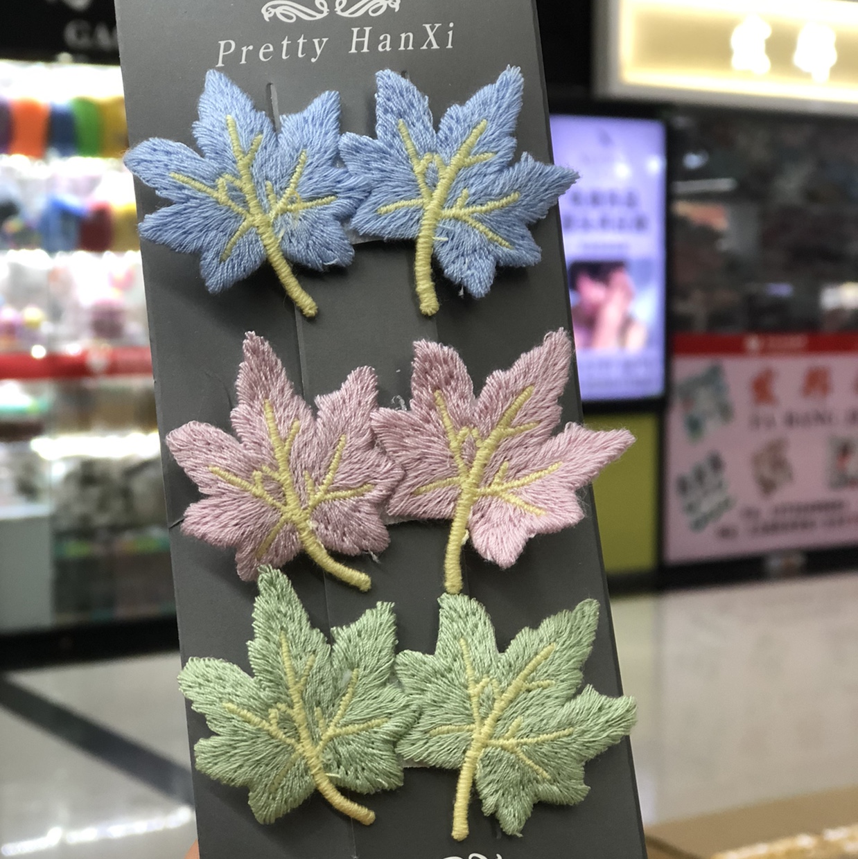 Popular simple leaf hair clips, top clips, elegant hair clips, headwear, bangs clips, bb clips, side clips, hair accessories details Picture