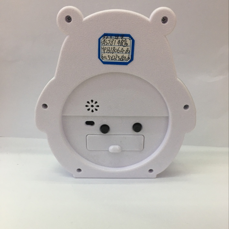 Alarm clock, cartoon bear, gift, hanging clock, clear clock, big characters, cute bedside, children and students Application Scenario