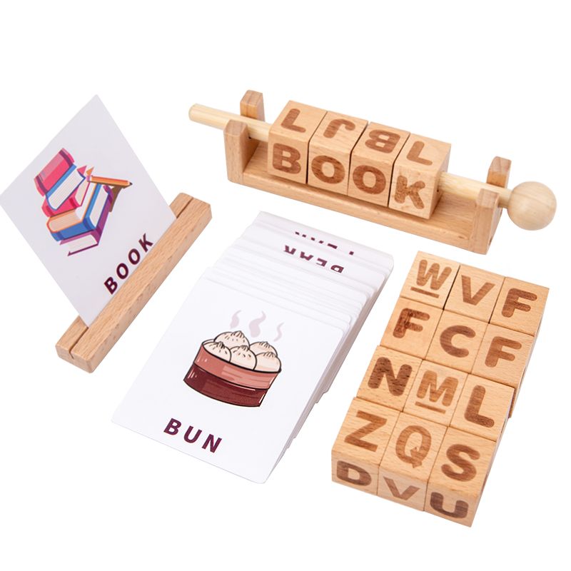 数字字母学习串木质益智玩具拼英语单词学数字运算木制儿童玩具详情图3