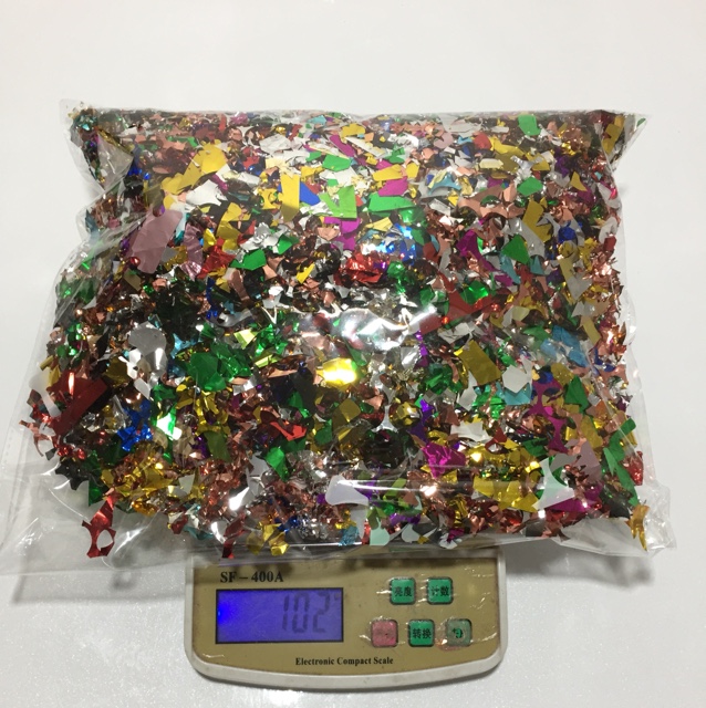 碎花亮片礼花填充物波波球填充物细节图