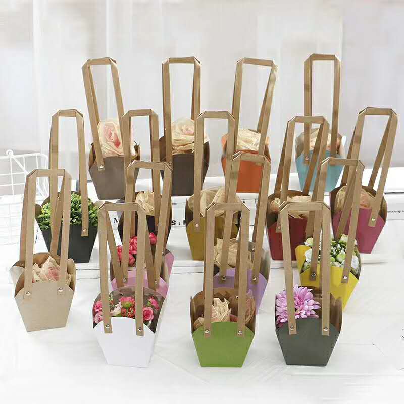 鲜花礼品袋，教师节伴手礼，多肉植物袋，七夕情人节插花包装袋详情图7