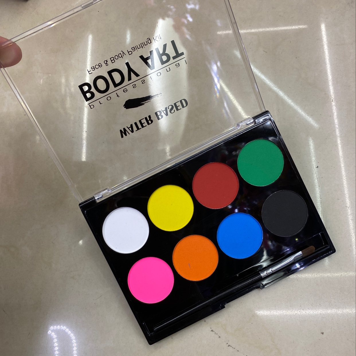 Halloween 8-color face color plate box set water-based face color ribbon brush body painting dance supplies undefined