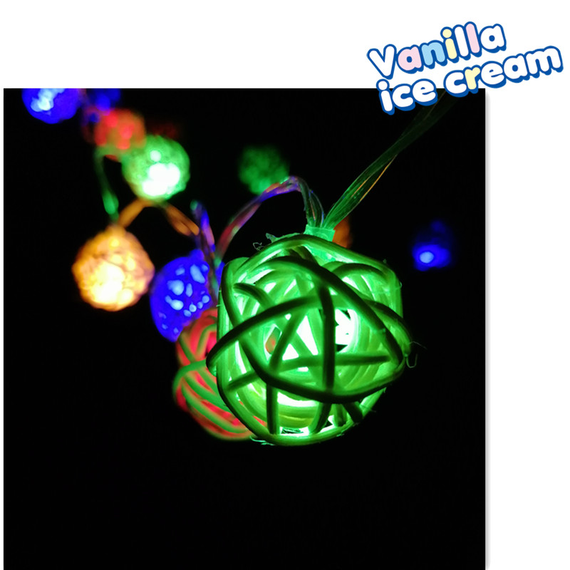 LED藤球灯串3cm电池盒 圣诞树春节日装饰彩灯厂家直销爆款详情图6