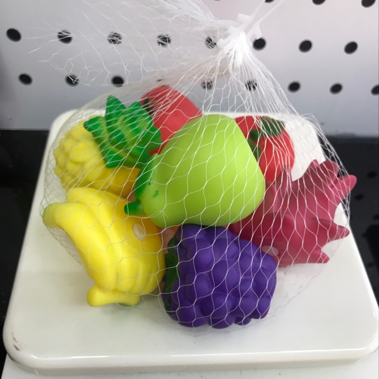 8个水果玩具网袋搪胶仿真水果/0.45个详情图1