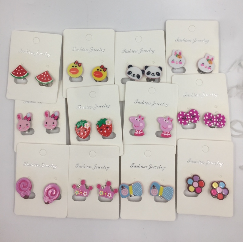 儿童卡通无耳洞耳夹，外贸内销订货，厂家直销