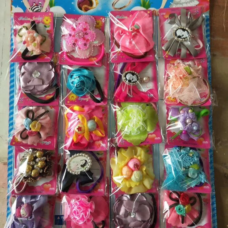 Street toys children jewelry headdress hair clip flower ring rubber band thumbnail