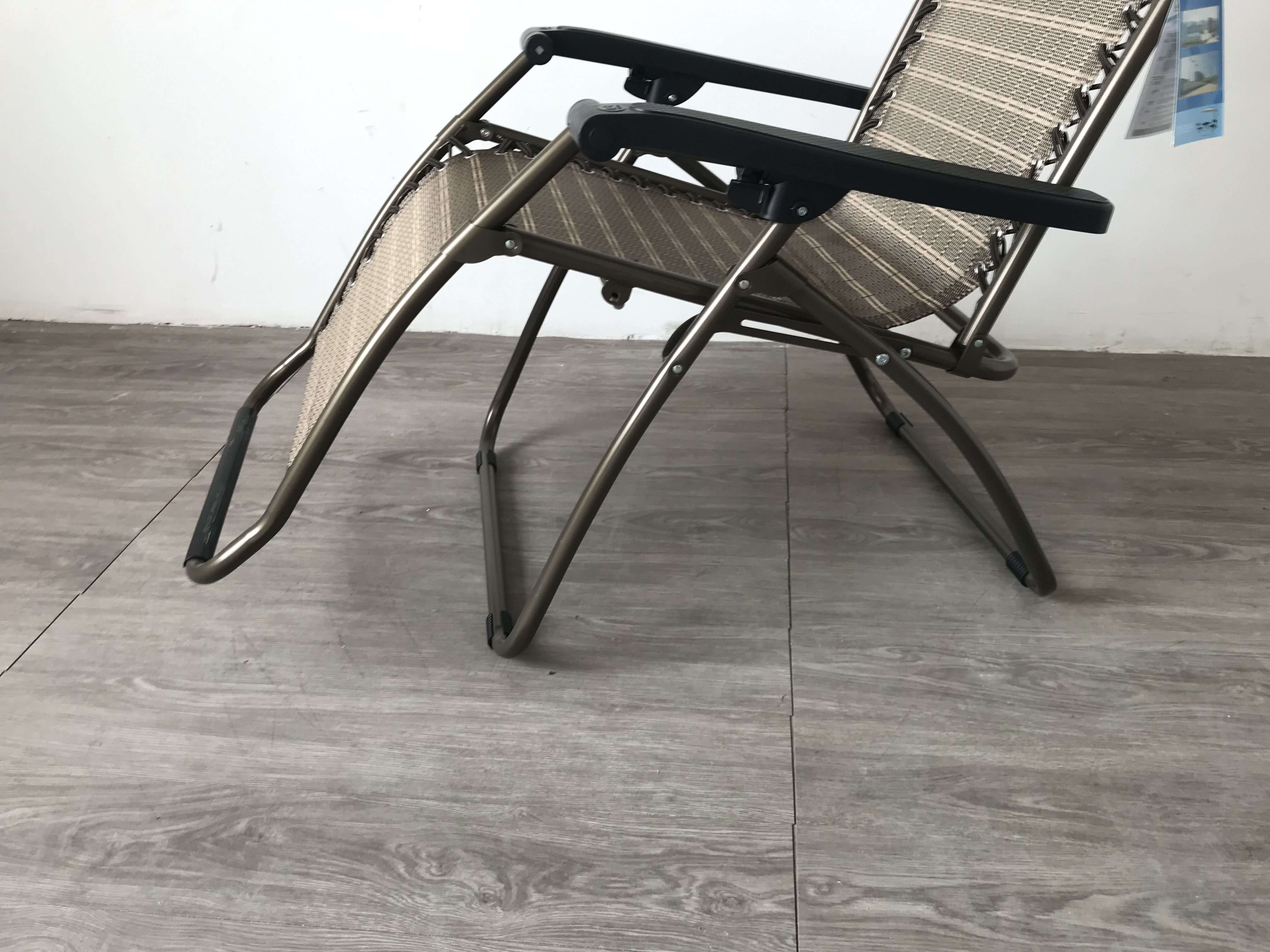 Lounge chair, round tube folding chair, lounge chair, nap bed, midday rest chair, balcony cooling chair, luxury lounge chair, beach chair detail image 4