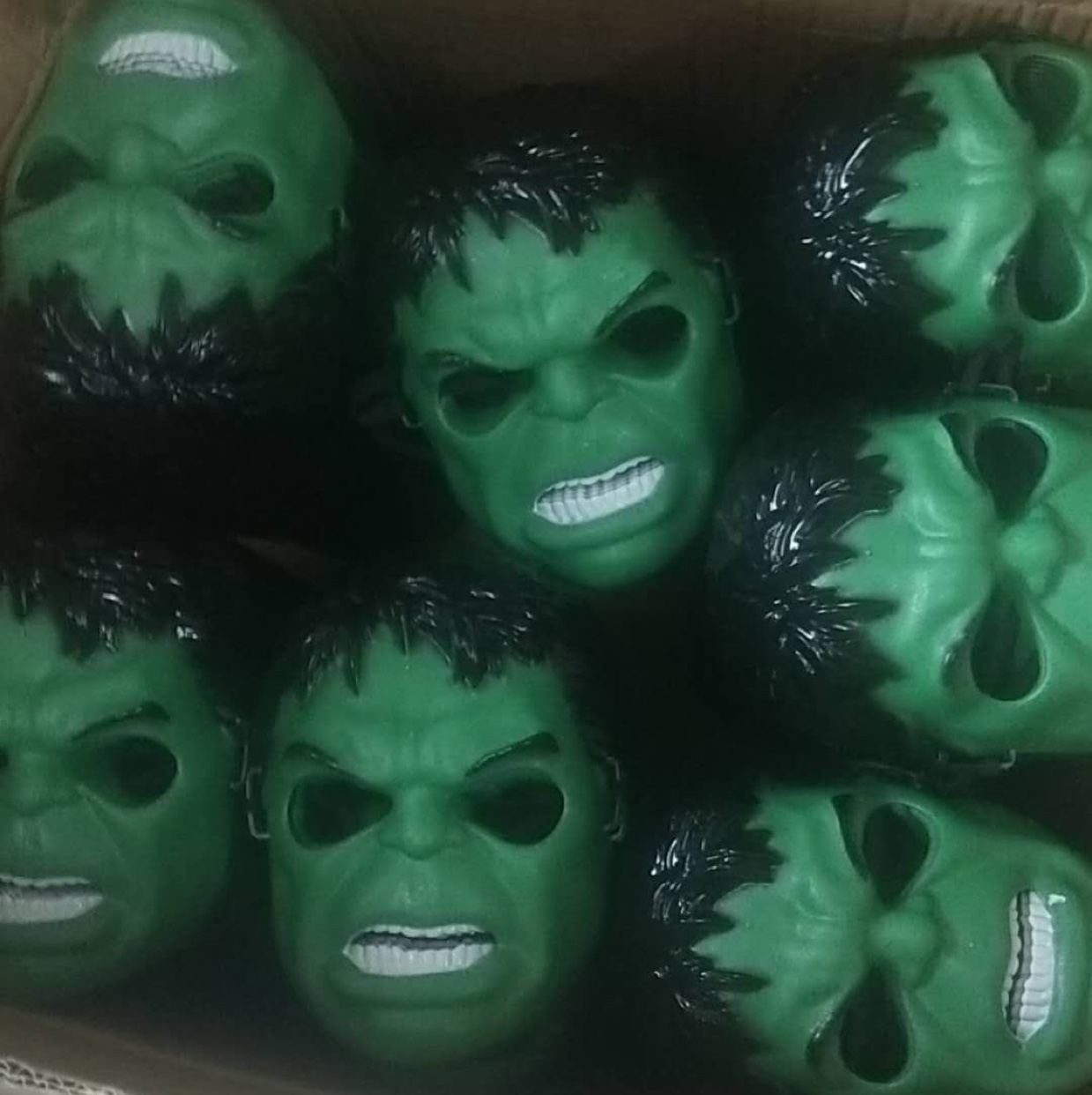 Revenge League masks, Thanos, Iron Man, the Hulk, Captain America masks details Picture