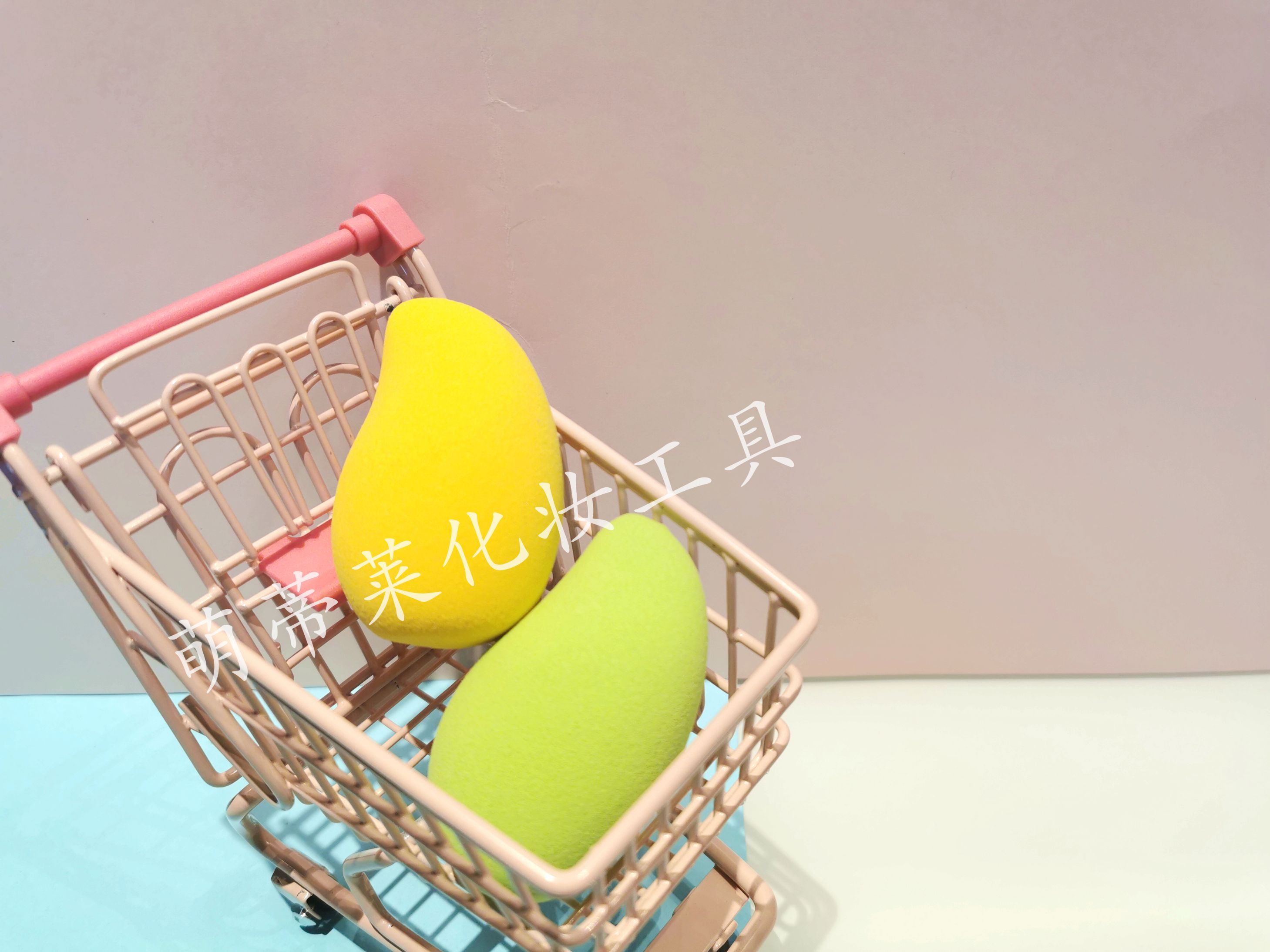 Non-Latex Water To Enlarge Fruit Powder Puff Mango Powder Puff Beauty Makeup Egg Hydrophilic Powder Puff Beauty Makeup Egg details Picture