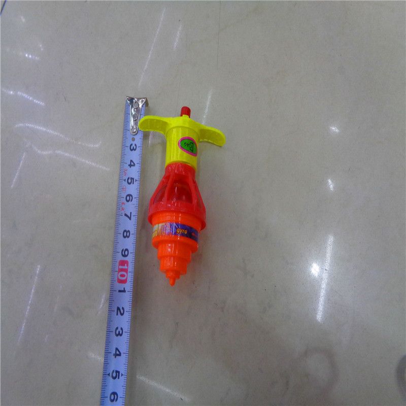 Children's plastic toy luminous gyroscope, gift, rotating flashing small gyroscope, street stall supply, factory direct sales Specification image