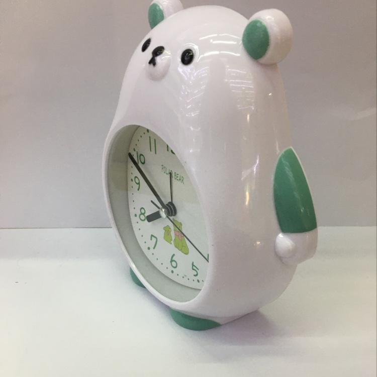 Alarm clock, cartoon bear, gift, hanging clock, clear clock, big characters, cute bedside, children and students Specification image