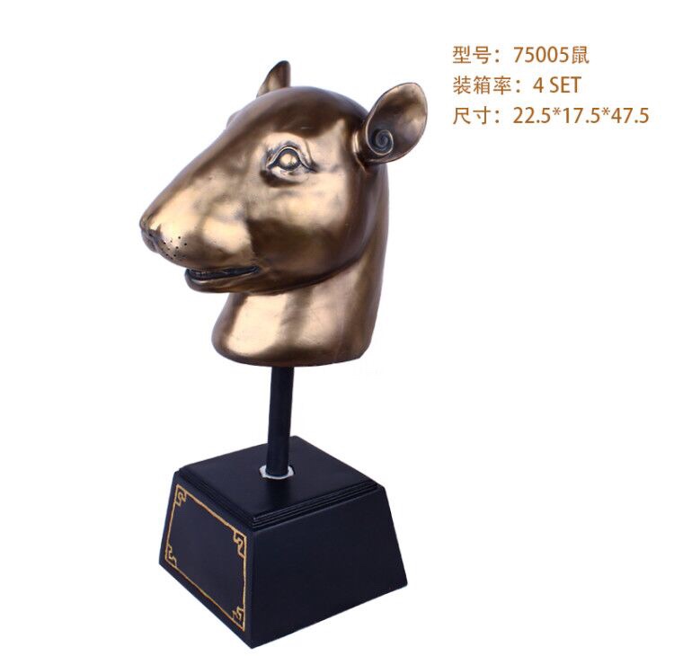 75005 Chinese zodiac Rat head thumbnail