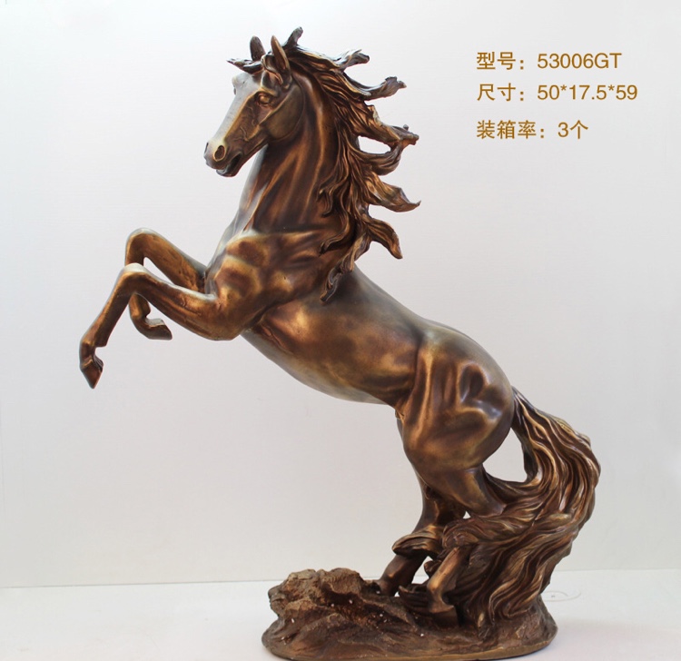 Bronzed Prancing horse thumbnail