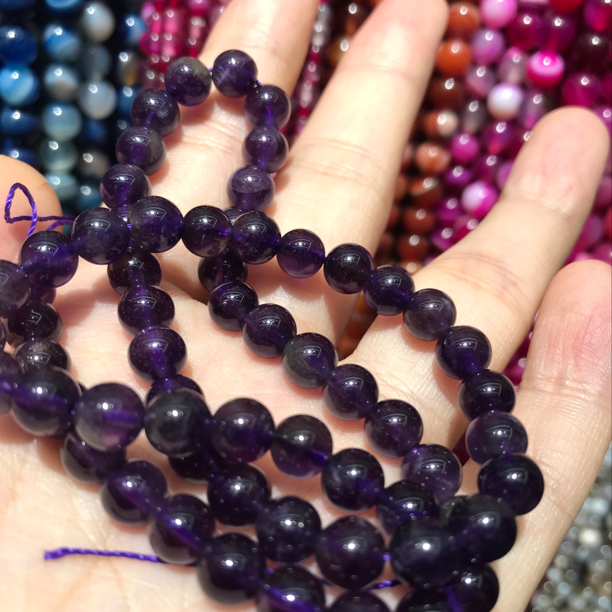 Natural violet crystal thumbnail