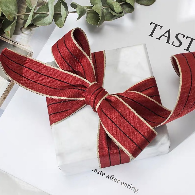 2.5cm special ribbon ribbon ribbon ribbon hand-hooked hat hair accessories high-grade gift wrapping tape