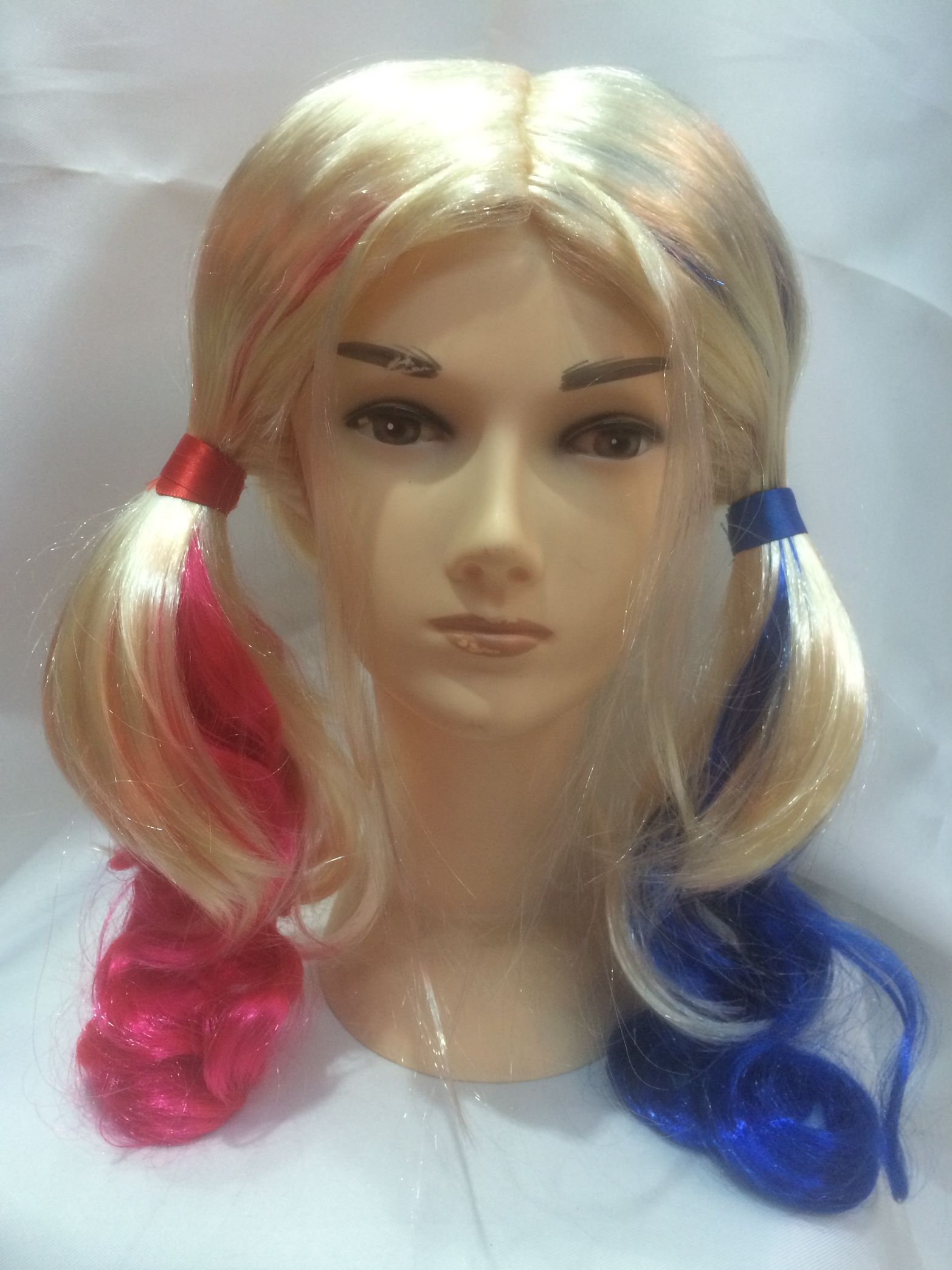 Bad girl fake red blue pigtails thumbnail