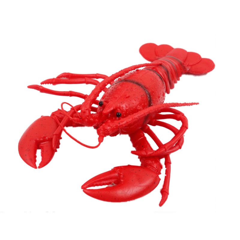 仿真大龙虾模型 仿真海洋动物模型软胶动物玩具塑胶大号龙虾软胶细节图