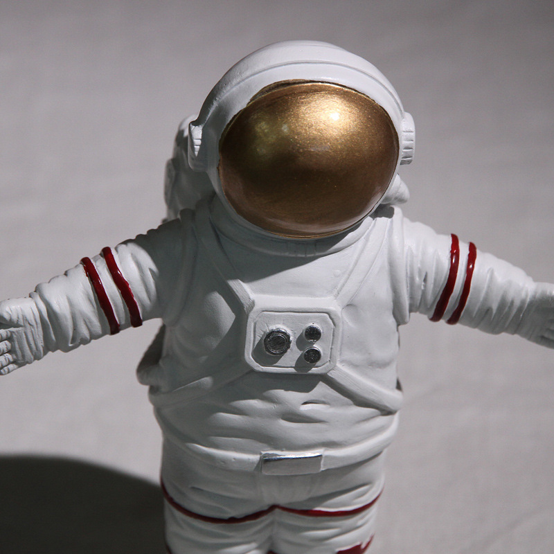 新款创意太空人摆件北欧卡通宇航员树脂工艺品流浪地球桌面装饰品摆设白底实物图