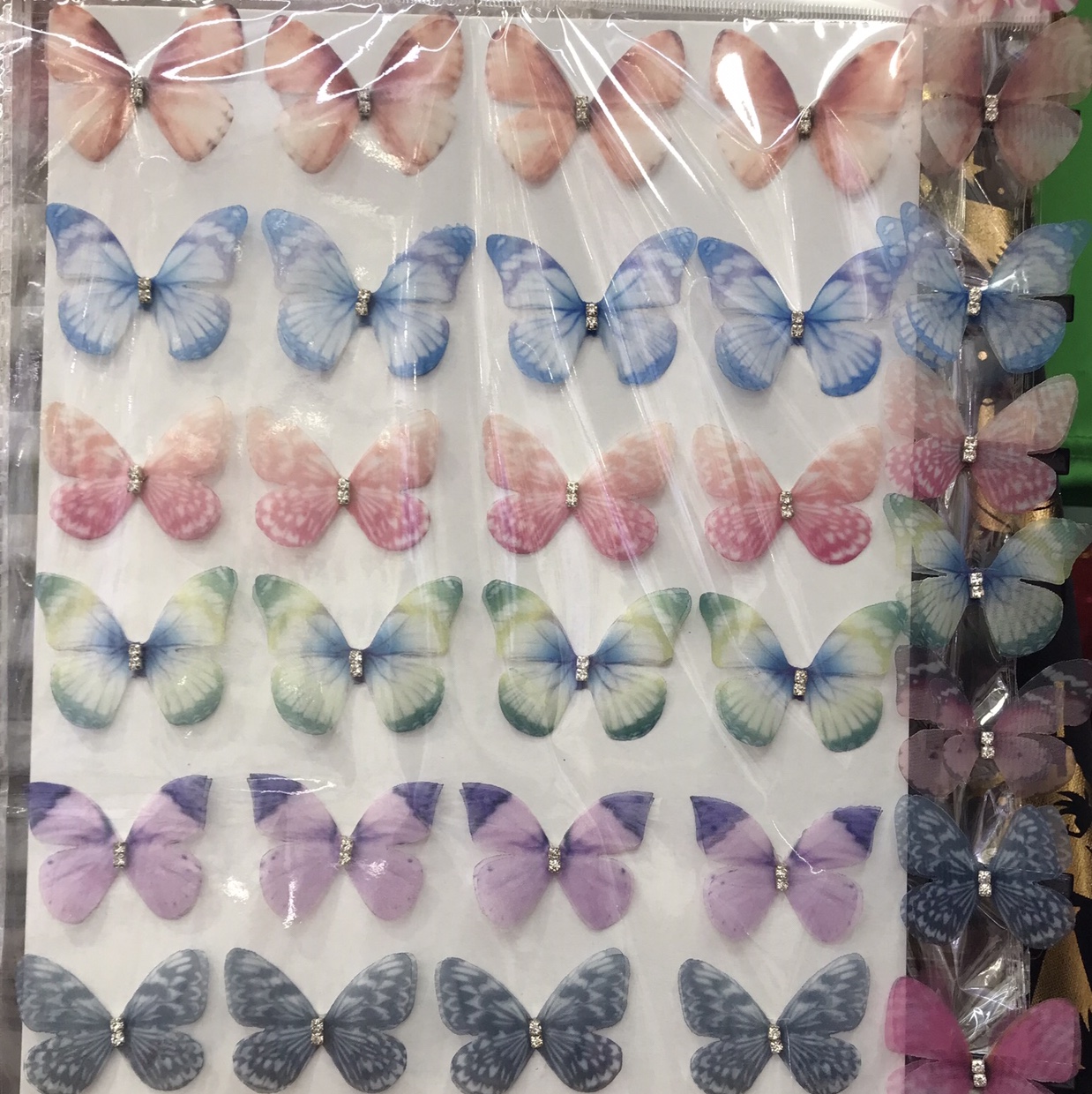Chiffon butterfly butterfly accessories thumbnail