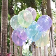 水晶果冻色爱气球圆形水晶色 批发飘空 气球