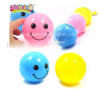 开心球呱呱球哈哈球笑脸球波波弹性球充气手抓球超值早教中心同款