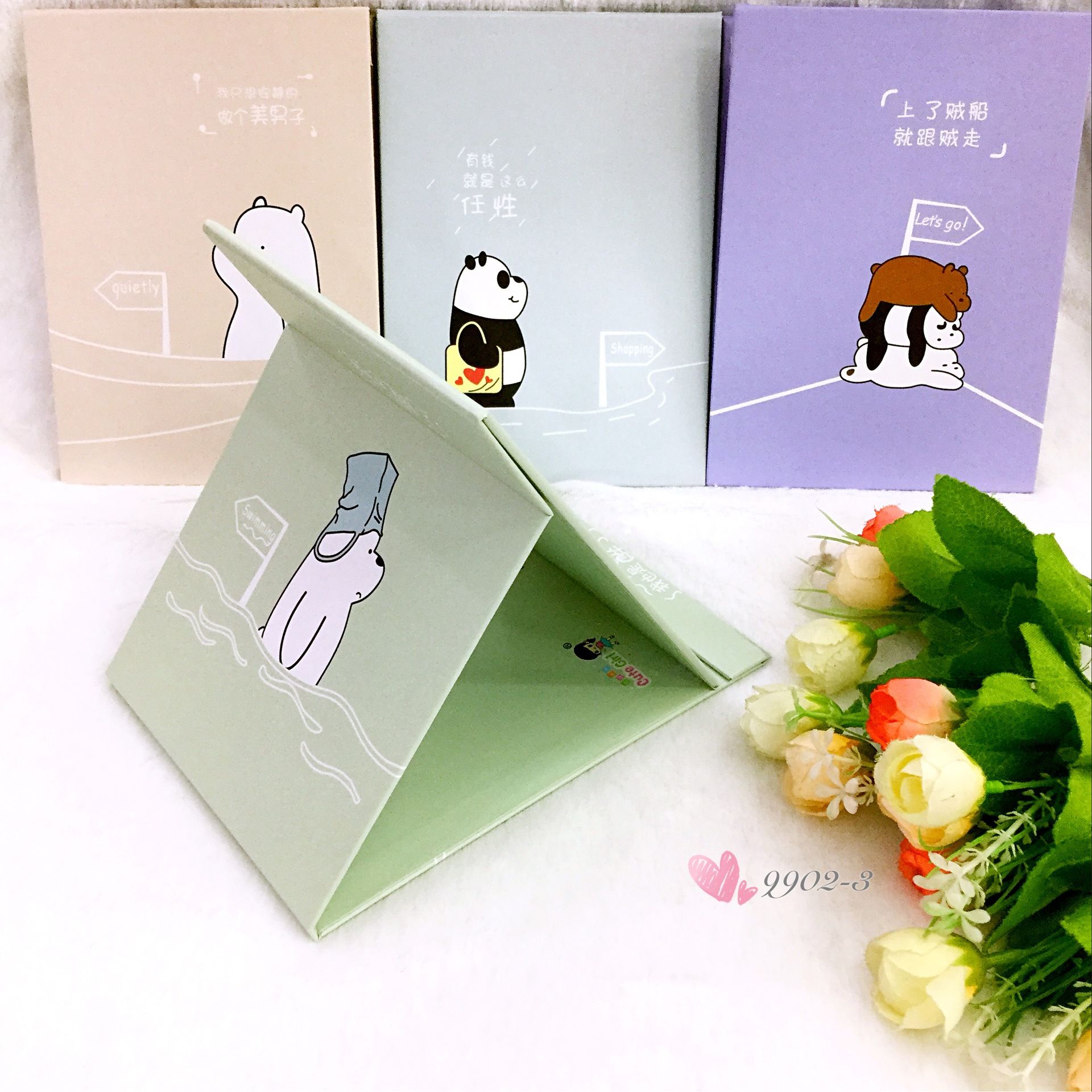 新款中号纸镜！便捷实用美观化妆镜