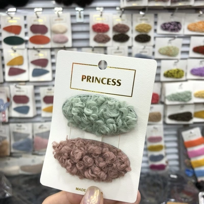 Oval Curly Hair Small Hairpin Large Wool Hairpin Headpiece Hair Accessory
