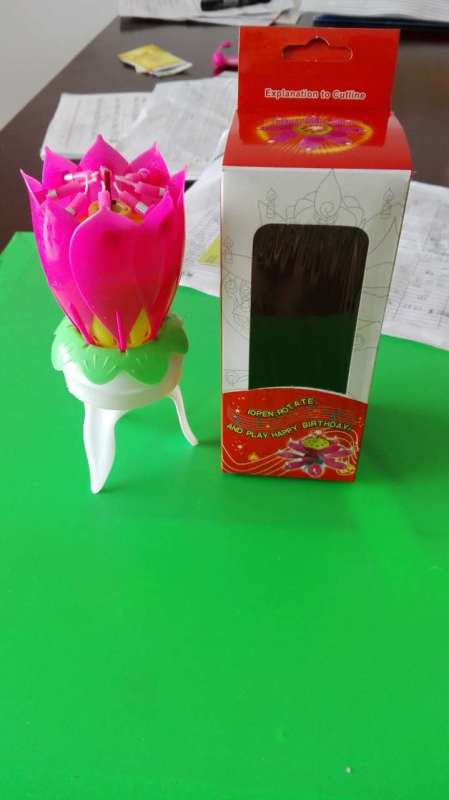 旋转荷花蜡烛，一件100个