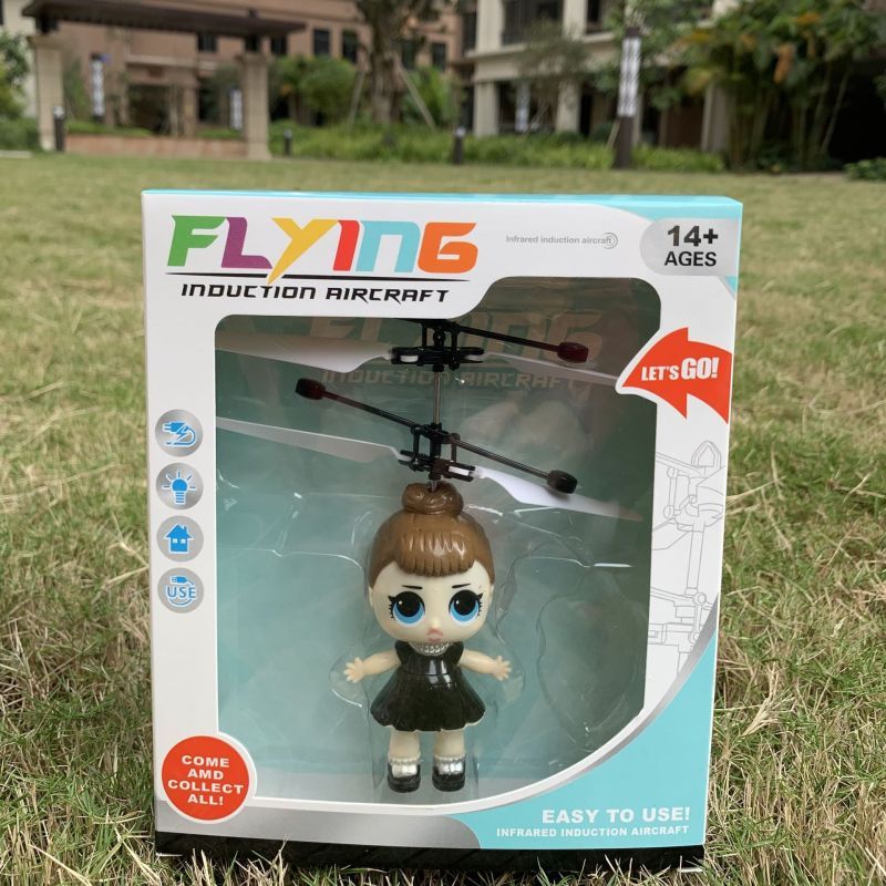 新奇特惊喜娃娃感应智能悬浮飞行器充电发光飞机女孩礼品厂家细节图