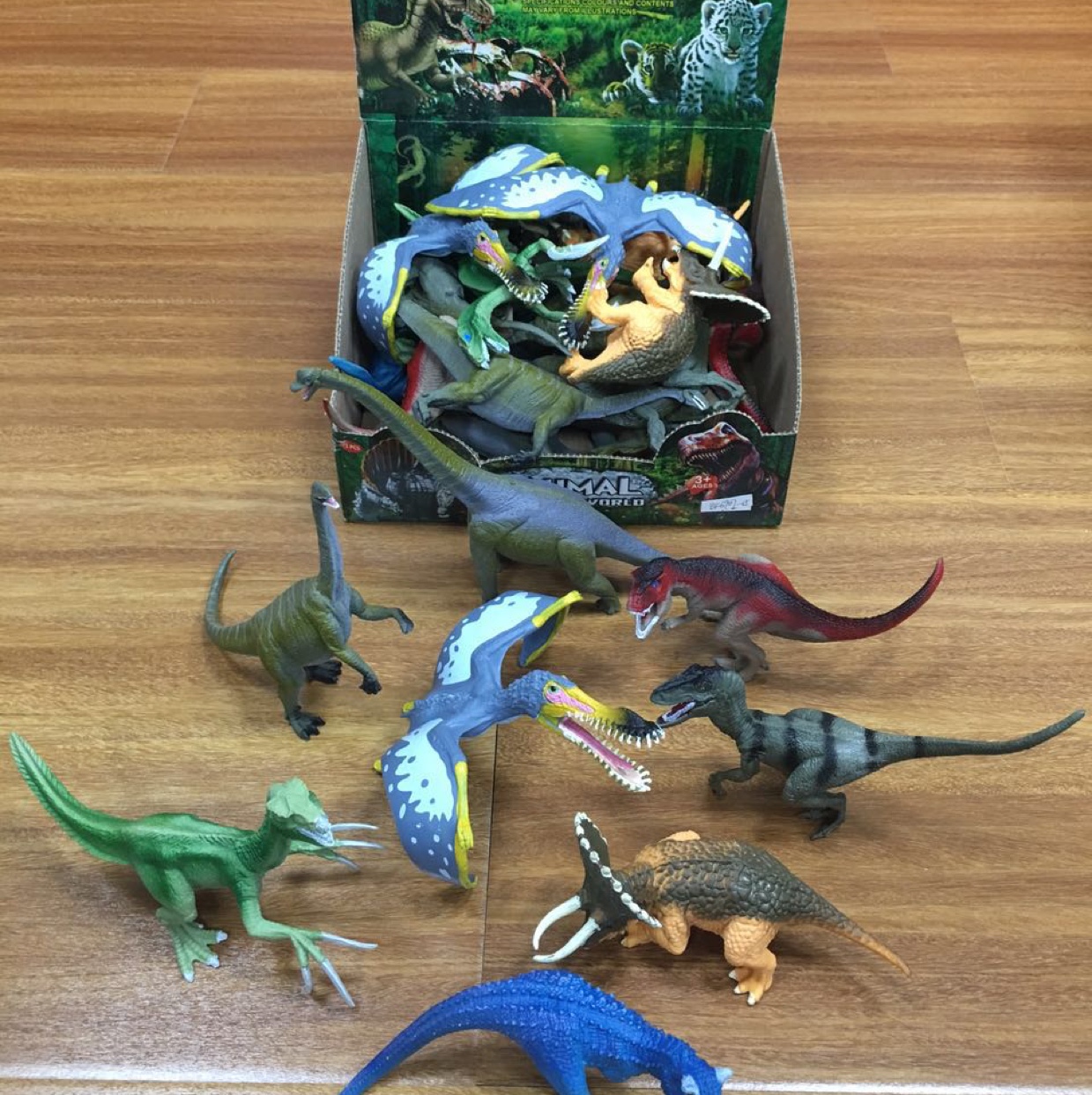 塑胶恐龙8款小款实心