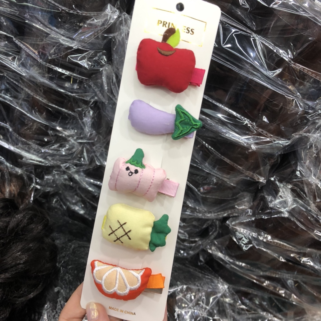 Fruits and vegetables hairpin