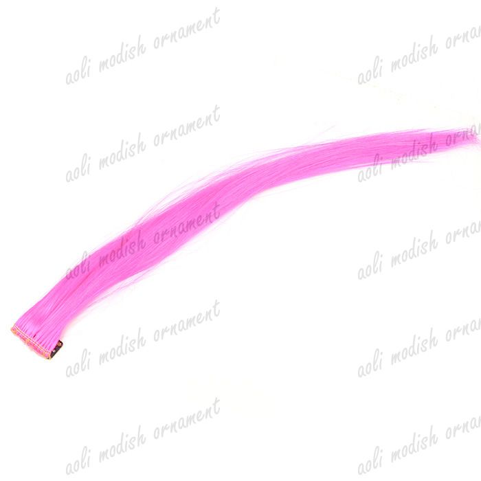 Fashion accessories 30cm colorful straight female piece hair thumbnail