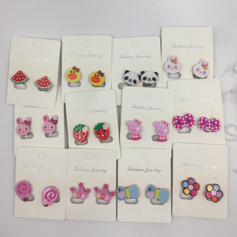 儿童卡通无耳洞耳夹，外贸内销订货，厂家直销细节图