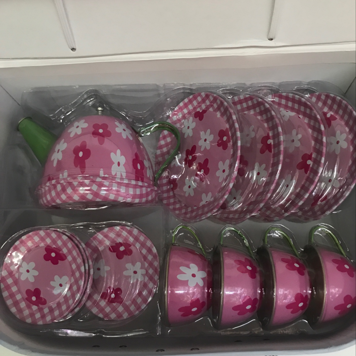 礼盒包装过家家茶具套装 印花马口铁茶具细节图