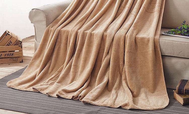 Pineapple Plaid Flannel Double-Sided Cashmere Lamb Cashmere Four-Piece Quilt Fabric, Etc undefined