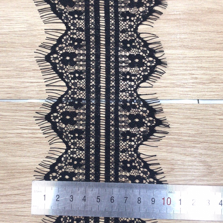 Hot Lacy Eyelash Lace, Non-Elastic, Women's Underwear Accessories, Nylon Soft, Manufacturers Direct Supply, Black And White Spot Other Colors Can Be Customized.