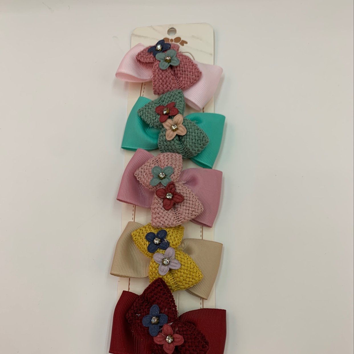 Baby baby Korean material, little diamond ribbon hairpin, hair buckle thumbnail