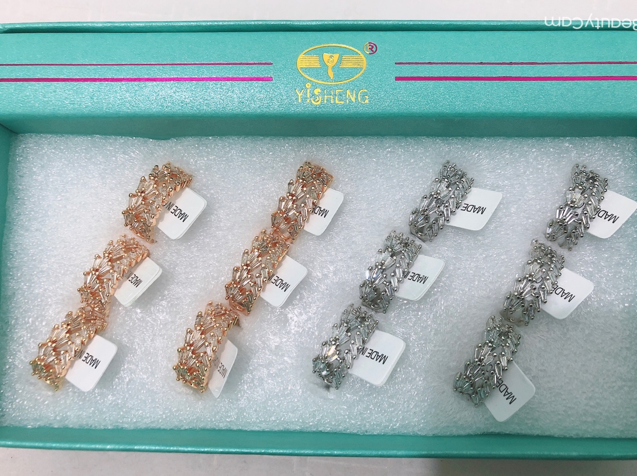 小脚丫真金锆石戒指新款戒指网红爆款