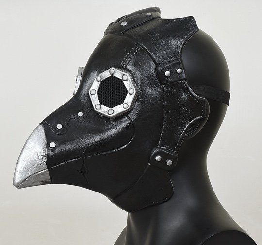 Bird-billed crow doctor mask Latex head cover Plague Crow film and television prop pointed-billed bird head mask Specification image