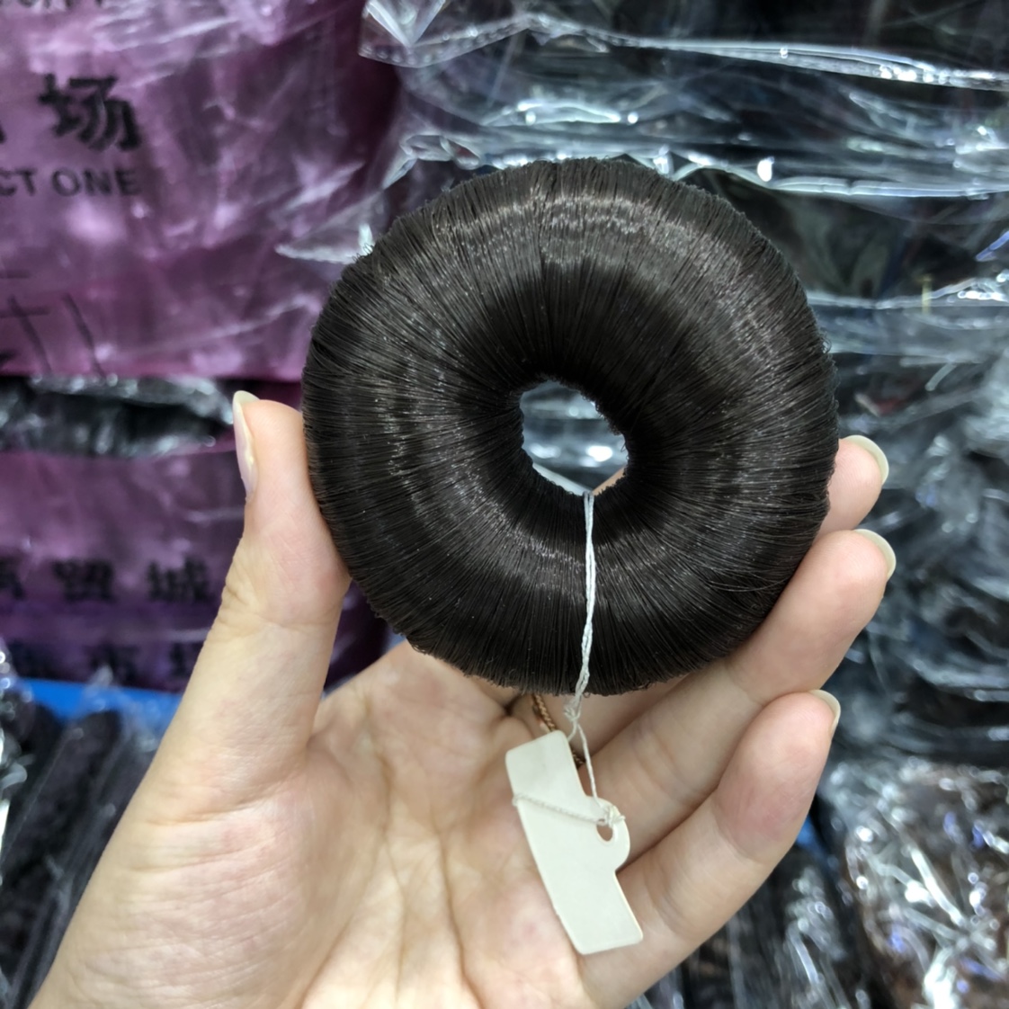 Tian Tian Circle Foreign Trade 25 Color Fake Hair Circle Realistic Fashion Fluffy Curly Hair Circle full figure