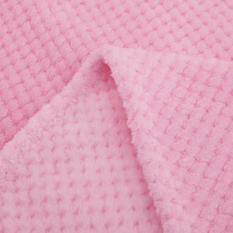Pineapple Plaid Flannel Double-Sided Cashmere Lamb Cashmere Four-Piece Quilt Fabric, Etc details Picture
