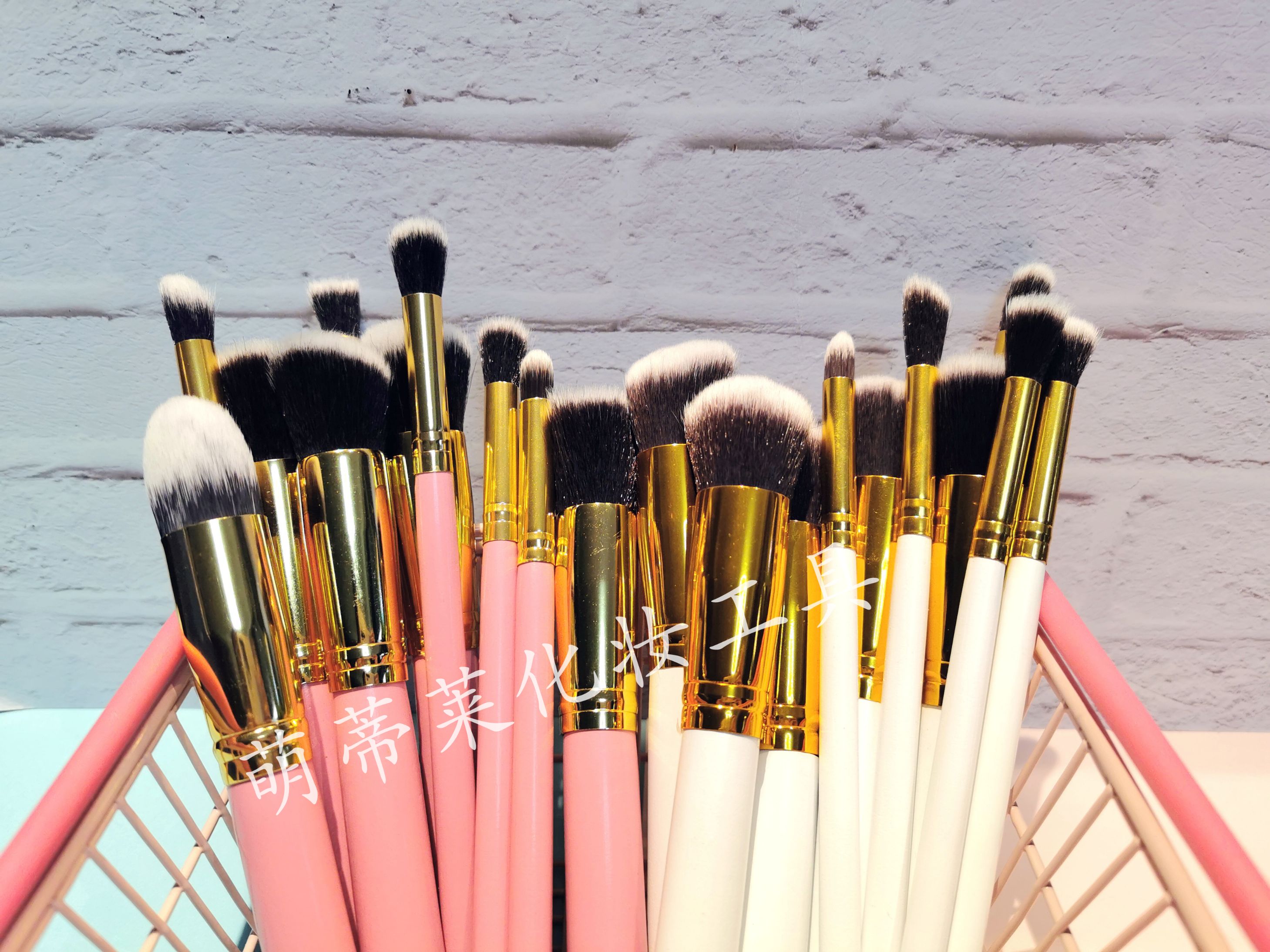 Five major, five minor, ten makeup brushes, aluminum tube, wooden handle, artificial fiber beauty tools, new makeup brushes